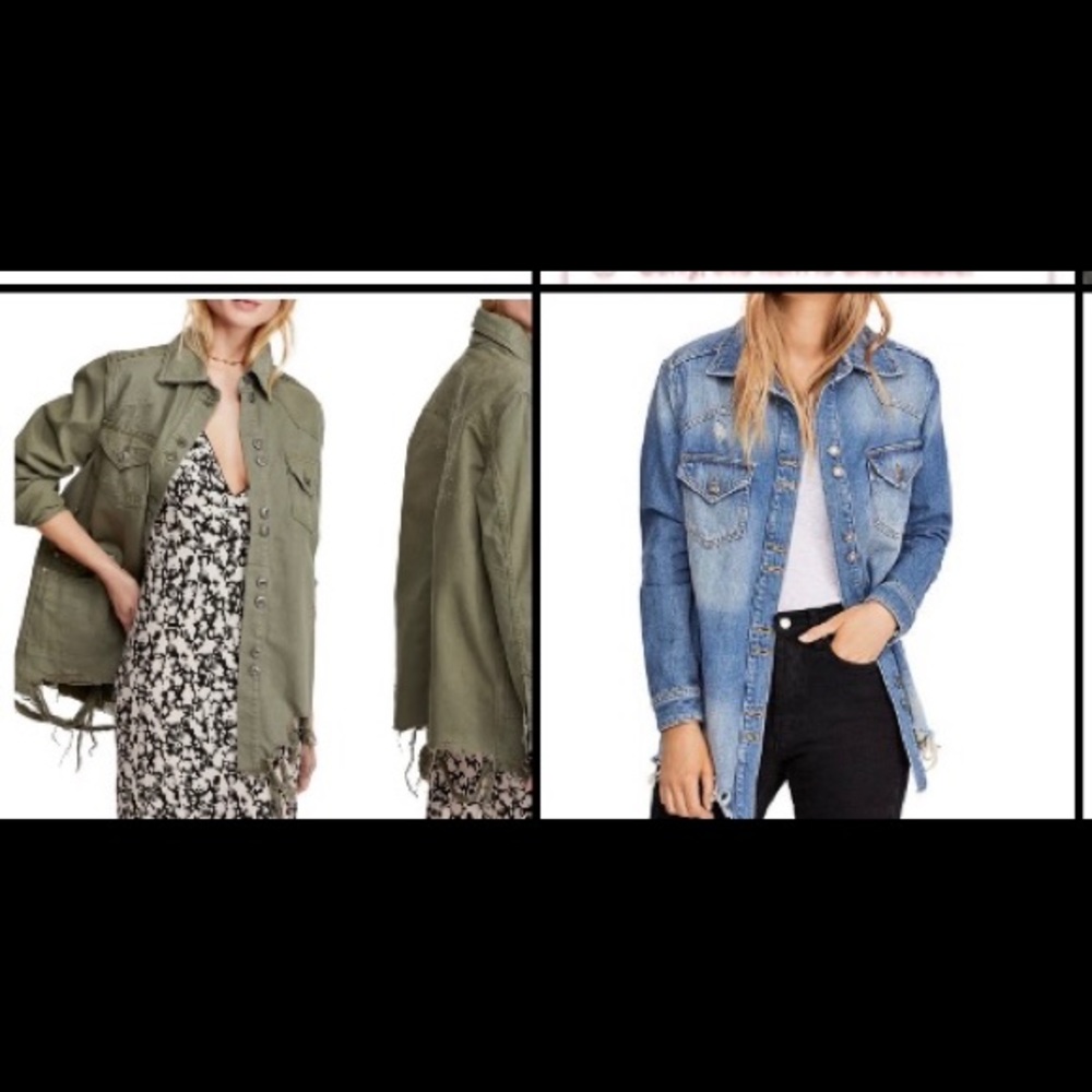 2 denim jackets ( both together)